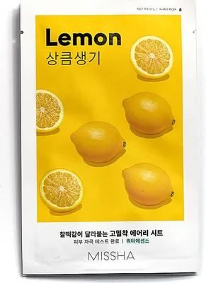 Image de Missha Airy Fit Lemon Sheet Mask 19g