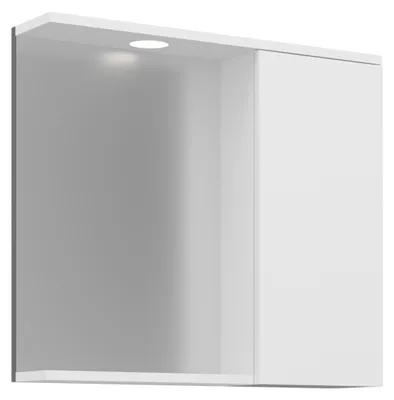 Immagine prodotto di Mobile da bagno con specchio "Purus 80" - 75 x 18 x 68 cm - Bianco