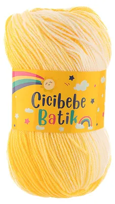 100g Farbverlaufsgarn Cicibebe Batik 14 Zitronensorbet