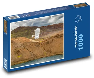Produktbild von Puzzle 1000 Vulkanische Landschaft auf Island - martinpuzzle