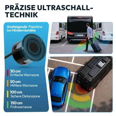 Produktbild von Akustische Premium-Einparkhilfe WOHNMOBIL Schwarz PDC-22100