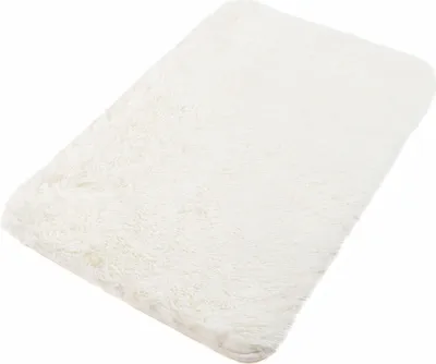 Immagine prodotto di Tappeto da bagno Bagno shaggy a pelo alto a pelo lungo antiscivolo Ecru Microfibra 60 x 100 cm