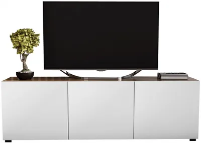 Zdjęcie produktu dla Szafka rtv pod telewizor 150 nowoczesna prosta dąb wotan biały mat