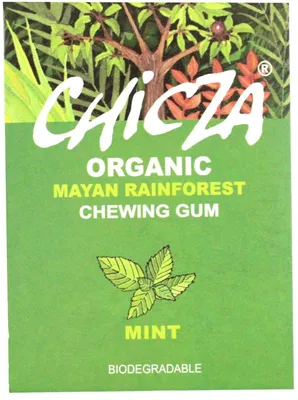 Zdjęcie produktu dla GUMA DO ŻUCIA O SMAKU MIĘTY (BIODEGRADOWALNA)30 g - CHICZA