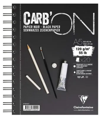 Produktbild von Clairefontaine 975042C, Kunstdruckpapierblock, 120 g/m², 20 Blätter