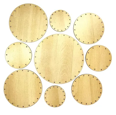 Produktbild von Runde Korbboden Set, groß - für Peddigrohr 3mm