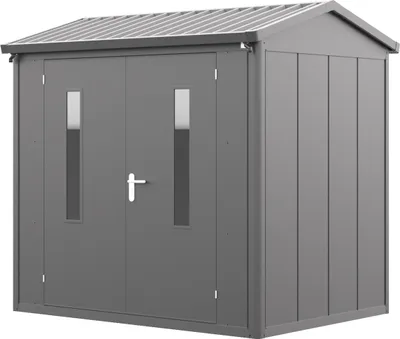 Produktbild von GFP Primeyard Gerätehaus Metall Gartenhaus 228x180x231 cm Geräteschuppen Satteldach anthrazit