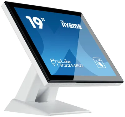 Produktbild von iiyama ProLite T1932MSC-W5AG, 48,3 cm (19"), 1280 x 1024 Pixel, LED, 14 ms, Schwarz, Weiß