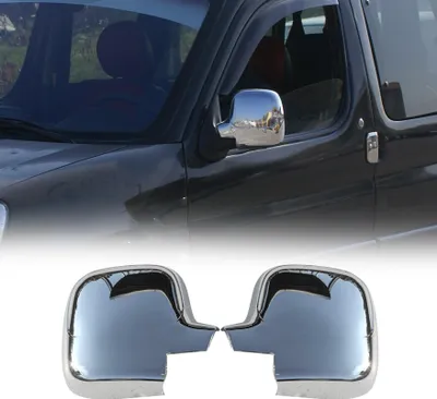 Image de Coques de Rétroviseurs pour Peugeot Partner 2008-2012 en ABS Argent