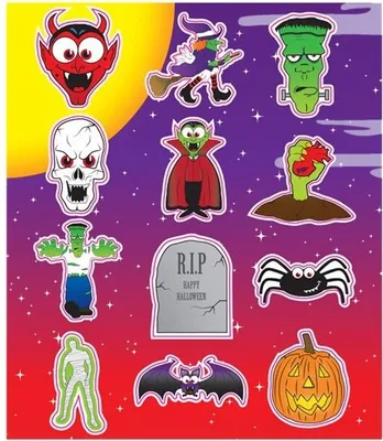 Produktbild von Halloween Monster Sticker