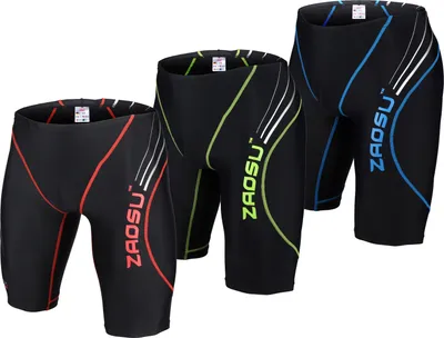 Produktbild von ZAOSU Wettkampf-Schwimmhose Z-Black- FINA Jammer für Jungen und Herren, Farbe:schwarz/grün, Größe:176 / 3