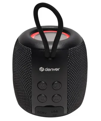 Produktbild von Denver BTV-130RABK Tragbarer Bluetooth Lautsprecher Kabellos AUX/USB