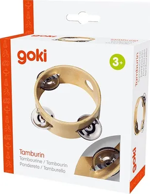 Produktbild von GOKI Tamburin mit 3 Zimbeln (ohne Membran)