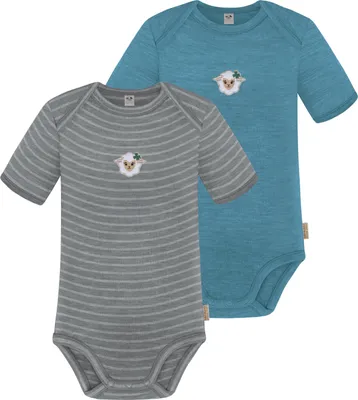 Produktbild von normani 2er Set Baby Merino Body Kurzarm