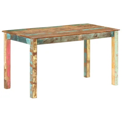 Obrázok produktu pre Jedálenský stôl, recyklovaný masív 140x70x76