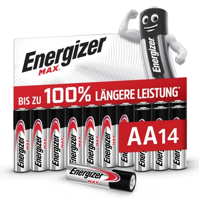 Produktbild von Energizer Max AA Batterie (14 Stück) - Alkali-Batterien 1,5V