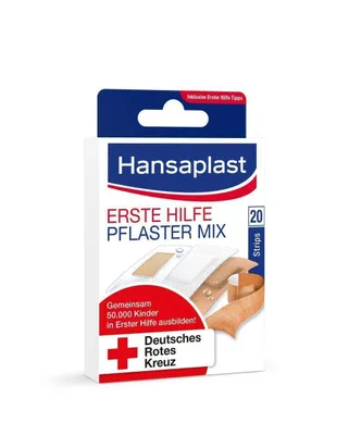 Produktbild von Hansaplast DRK Mix Pack für jede Wunde geeignet, Mischung aus 20 Pflastern