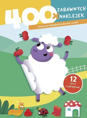Obrázok produktu pre Książka dla Dzieci Owieczka - 400 Zabawnych Naklejek