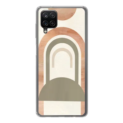 Produktbild von MuchoWow® Handyhülle Schutzhülle Hülle für Samsung Galaxy A12 Rosa - Grün - Abstrakt Silikon Softcase Handy Hülle - Bild