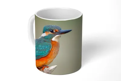 Produktbild von KitchenYeah® Tasse Kaffeetasse Kaffeebecher 350 ml Vogel - Eisvogel - Zweig Teetasse - Fototasse - Becher - Keramikbecher - Teebecher - Kaffeetasse - Bürotasse