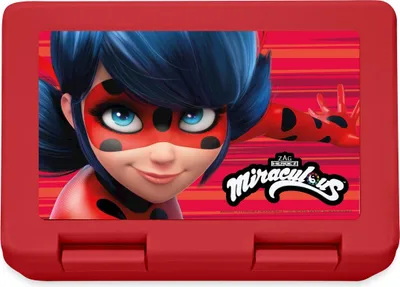 Produktbild von Spreadshirt Miraculous Ladybug Logo Brotdose Lunchbox, One size, Rot