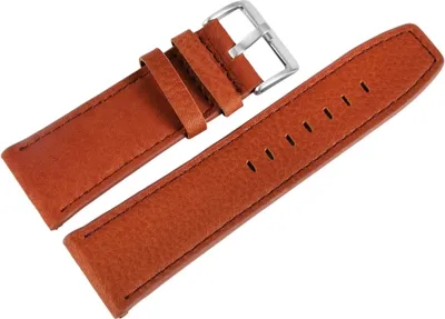 Produktbild von Basic Echtleder Armband in braun, genarbt, gepolstert, 26 mm