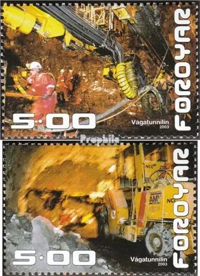 Produktbild von Briefmarken Dänemark - Färöer 2003 Mi 446-447 (kompl.Ausg.) postfrisch Straßentunnel
