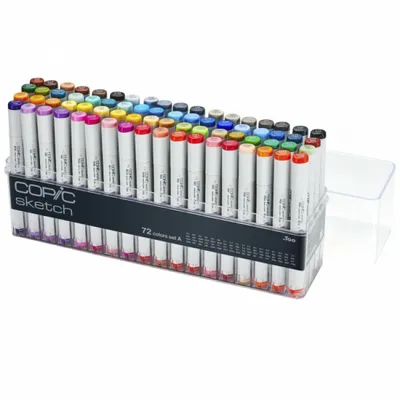 Zdjęcie produktu dla COPIC 21075160 Szkic markerem COPIC, 72 zestawy A