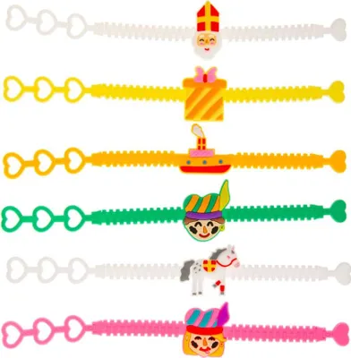 Produktbild von LG importiert Armbänder Sinterklaas, Set von 12st.