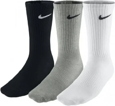Produktbild von 3 Paar Nike Sportsocken Tennis Socken Crew Gr. 34 - 50, Bekleidungsgröße:M