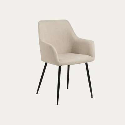 Produktbild von HOMLA ELVAR Stuhl in Stoff beige 59x59x85 cm