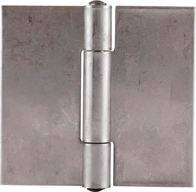 Produktbild von Anschweißscharnier mit festem Stift, 65 x 60 x 2 mm,Rollen ø 9,3 mm, Edelstahl