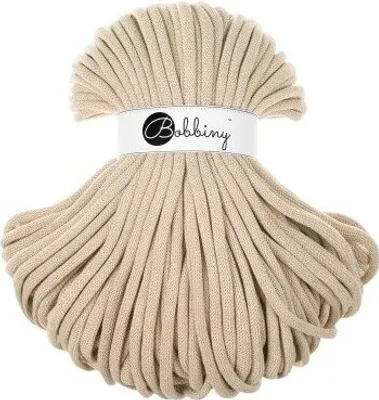 Zdjęcie produktu dla Bobbiny Jumbo 9 mm 100 m Warm Beige Sznurek
