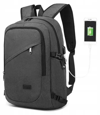Produktbild von Kono Stadt Rucksack für Laptops bis 15,6 Zoll Grau