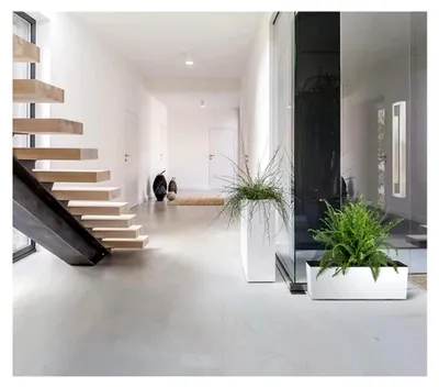 Produktbild von Urbi Case Blumenkasten mit Innentopf für Innen- und Außenbereich Rechteckig Blumentopf UV-beständig (395x185x195mm, Weiß)