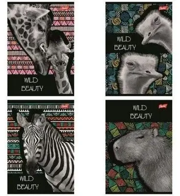 Produktbild von Notizbuch A5/60 Seiten, liniert, Wild Beauty (10 Stück) – UNIPAP