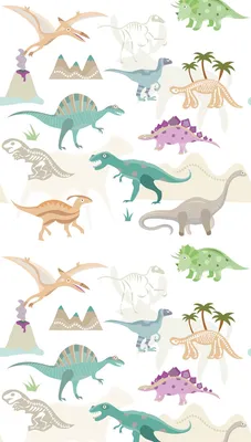 Produktbild von Fototapete Vlies 39194-1 The Wall II Kinder Dinosaurier Weiß Grün 3-tlg. 159 x 280 cm