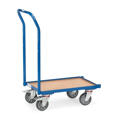 Image de Fetra Rouleau pour bacs européens avec plateau en bois, barre de poussée et rebord de 15 mm de haut
