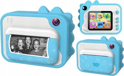 Zdjęcie produktu dla Aparat Natychmiastowy Cyfrowy 20MP Kamera 1080p + MP3 Drukarka DRUK ZDJĘĆ / P80 Niebieski