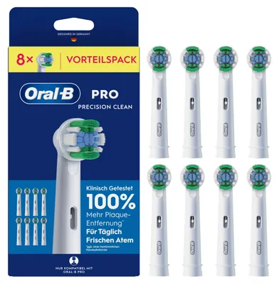 Productafbeelding van 8x Opzetstukken Oral-B EB20RX Precision Clean PRO