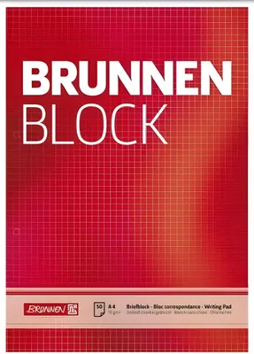 Produktbild von BRUNNEN Briefblock A4 kariert gelocht 1052758