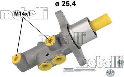 Produktbild von METELLI 05-1185 Bremszylinder Hauptbremszylinder für FORD Focus II Schrägheck (DA, HCP, DP) Focus II Kombi (DA, FFS, DS) FOCUS III C-MAX (DM2)