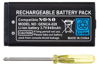 Produktbild von OSTENT 840 mAh Wiederaufladbarer Lithium Ionen Akku + Tool Pack Kit für Nintendo DSi NDSi