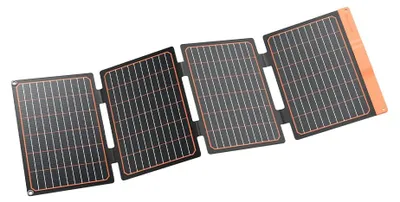 Immagine prodotto di Pannello solare portatile da 40W - Uscite USB-C e USB-A - Silicio cristallino - Leggero e impermeabile - Caricabatterie portatile