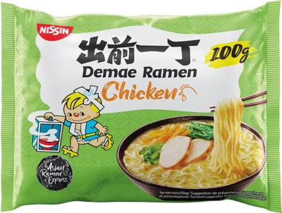 Obrázok produktu pre Nissin Demae Ramen Chicken Ázijská instantná polievka s rezancami 100g