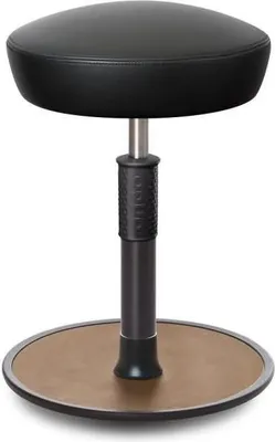 Produktbild von Sitz- Stehhocker Free Regular Hutsitz Boxmark Leder schwarz schwarz /Natur.