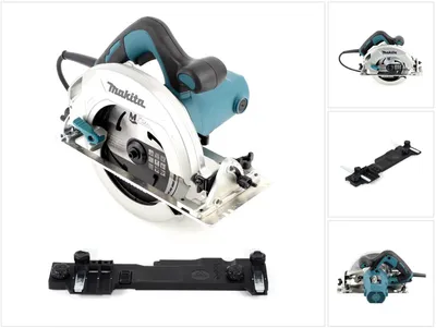Obrázek produktu pro Makita HS 7601 1200W ruční kotoučová pila + pilový kotouč 190 mm + adaptér na vodicí lištu C