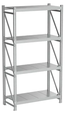 Produktbild von Povag Schwerlastregal 200x110x50 cm Lagerregal mit 4 Fachböden 300 kg Fachlast