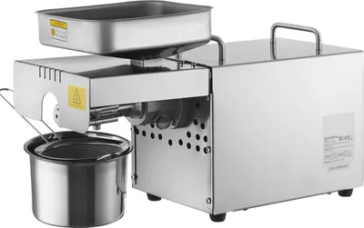 Zdjęcie produktu dla SucceBuy Elektryczna prasa do oleju, 850 W, regulowana temperatura 0-300 °C. Ekstrakcja oleju z orzeszków ziemnych, sezamu, rzepaku, nasion herbaty, prasa do oleju ze stali nierdzewnej.