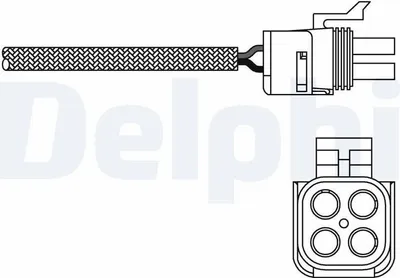 Produktbild von DELPHI Lambdasonde für RENAULT ESPACE III (JE0) vor-Kat Beheizt 480mm ES20290-12B1